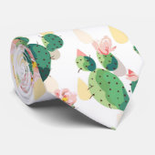 Cute Lovely Succulent Cactus Stropdas (Opgerold)