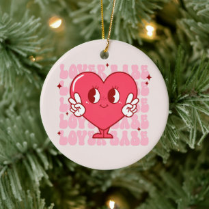 Cute Lover Babe Heart Keramisch Ornament