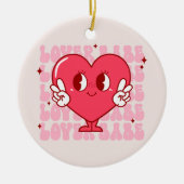 Cute Lover Babe Heart Keramisch Ornament (Voorkant)