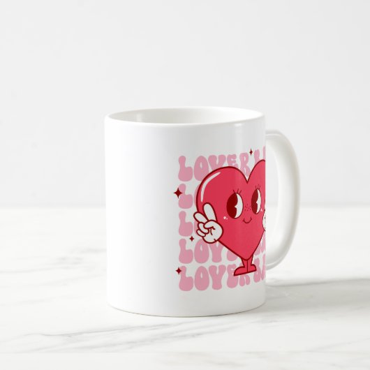 Cute Lover Babe Heart Koffiemok (Voorkant rechts)