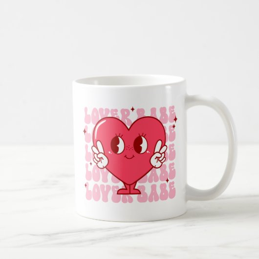 Cute Lover Babe Heart Koffiemok (Rechts)