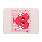 Cute Lover Babe Heart Magneet (Horizontaal)