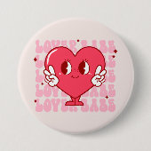 Cute Lover Babe Heart Ronde Button 7,6 Cm (Voorkant)