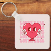 Cute Lover Babe Heart Sleutelhanger (Voorkant)