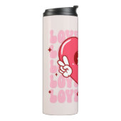 Cute Lover Babe Heart Thermosbeker (Gedraaid links)