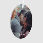 Cute Lovers Foto Feestdagen Ornament Decoratie (voorkant)