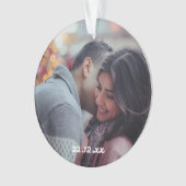 Cute Lovers Foto Feestdagen Ornament Decoratie (voorkant)