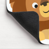 Cute Loving Cartoon Lion Dad en Cub Mousepad Muismat (Hoek)