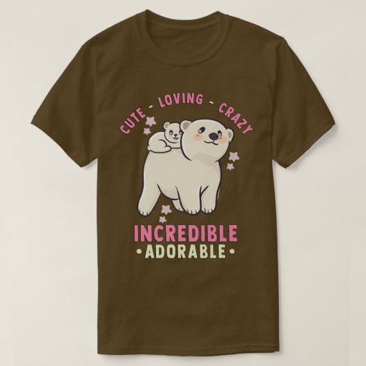 Cute, Loving, Crazy, Ongelooflijk Schattig - Kawai T-shirt (Design voorkant)
