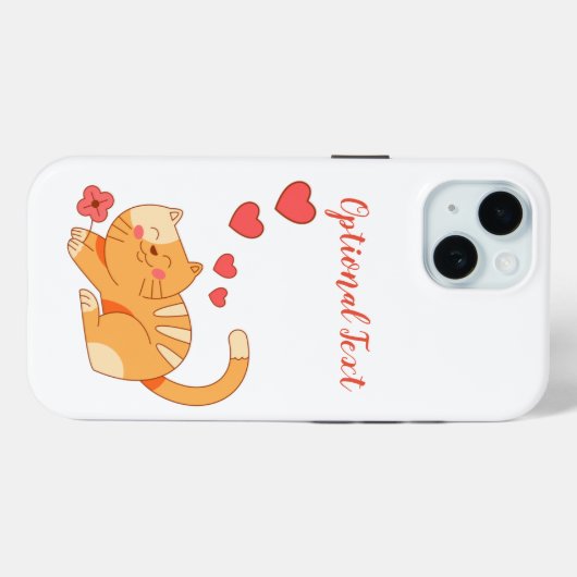 Cute Loving Oranje Tabby Kitten Case-Mate iPhone Case (Achterkant (horizontaal))