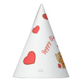 Cute Loving Oranje Tabby Kitten Feesthoedjes (Links)