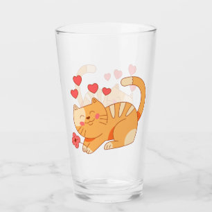 Cute Loving Oranje Tabby Kitten Glas