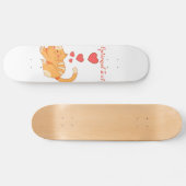 Cute Loving Oranje Tabby Kitten  Persoonlijk Skateboard (Horizontaal)