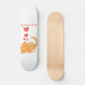 Cute Loving Oranje Tabby Kitten  Persoonlijk Skateboard (Voorkant)