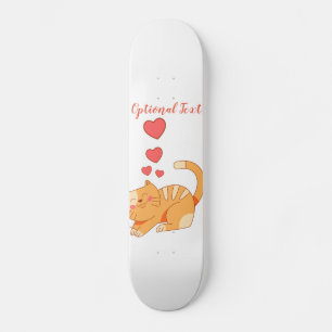 Cute Loving Oranje Tabby Kitten  Persoonlijk Skateboard