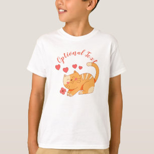Cute Loving Oranje Tabby Kitten T-shirt