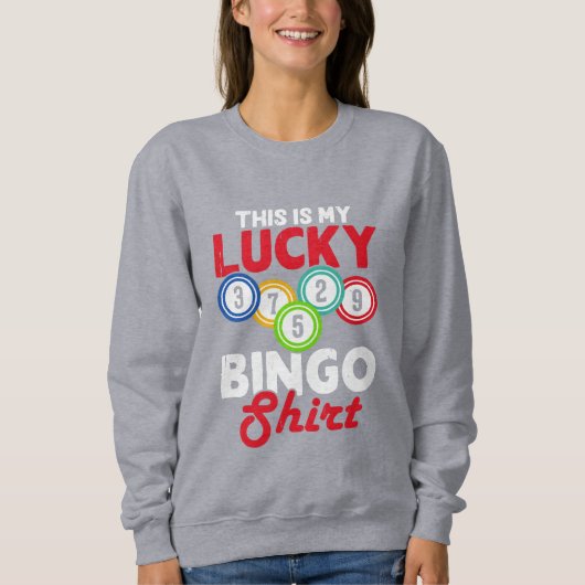 Cute lucky Bingo word art  Trui (Voorkant)