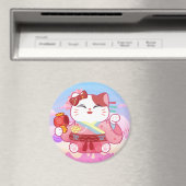 Cute Lucky Cat Magneet (Insitu (Vaatwasser))