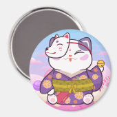Cute Lucky Cat Magneet (Voorkant / Achterkant)