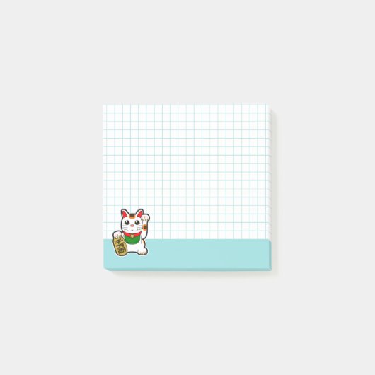 Cute Lucky Cat Post-it® Notes (Voorkant)