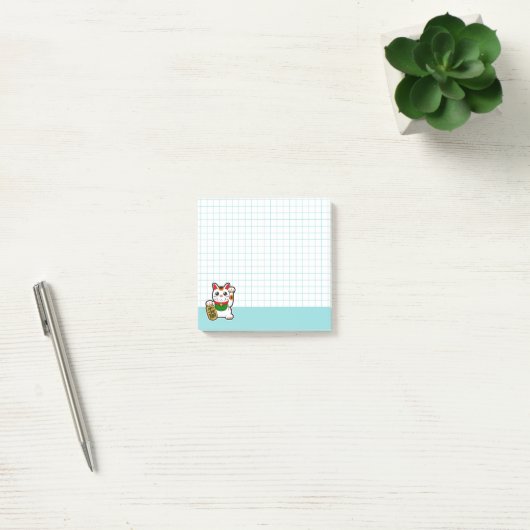 Cute Lucky Cat Post-it® Notes (Kantoor)