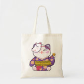 Cute Lucky Cat Tote Bag (Voorkant)