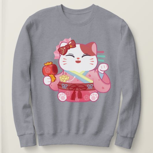 Cute Lucky Cat Trui (Design voorkant)