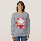 Cute Lucky Cat Trui (Voorkant volledig)