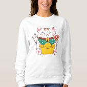 Cute Lucky Cat Trui (Voorkant)