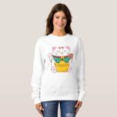 Cute Lucky Cat Trui (Voorkant volledig)