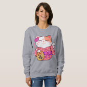 Cute Lucky Cat Trui (Voorkant volledig)