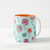 Cute Lucky Clover Floral Blue | MOK (Voorkant rechts)