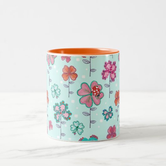 Cute Lucky Clover Floral Blue | MOK (Center)