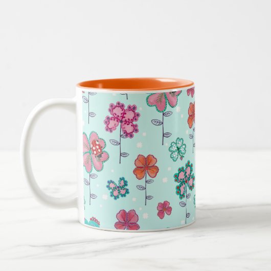 Cute Lucky Clover Floral Blue | MOK (Links)