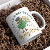 Cute Lucky Clover Retro Rainbow – St. Paddy’s Day Koffiemok