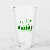 Cute Lucky Dad Green St Patrick's Day Glas (Voorkant)