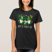 cute lucky gnome happy st patricks day family outf t-shirt (Voorkant)