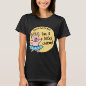 Cute Lucky Pig Happy New Years Eve T-shirt (Voorkant)