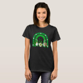 Cute Lucky Rainbow Gnome Happy St Patricks Day Fam T-shirt (Voorkant volledig)
