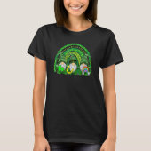 Cute Lucky Rainbow Gnome Happy St Patricks Day Fam T-shirt (Voorkant)