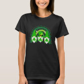 Cute Lucky Rainbow Gnome Happy St Patricks Day Fam T-shirt (Voorkant)
