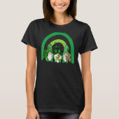 Cute Lucky Rainbow Gnome Happy St Patricks Day Fam T-shirt (Voorkant)