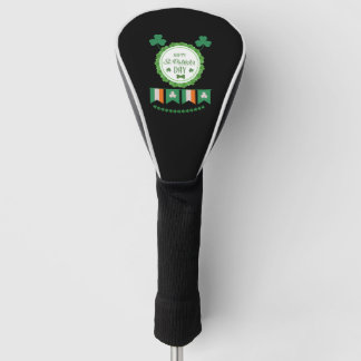 Cute Lucky Rainbow Gnome Happy St Patricks Day Golfheadcover
