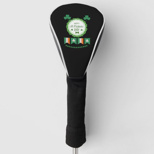 Cute Lucky Rainbow Gnome Happy St Patricks Day Golfheadcover (Voorkant)