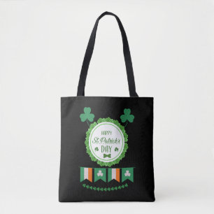 Cute Lucky Rainbow Gnome Happy St Patricks Day Tote Bag