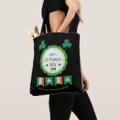Cute Lucky Rainbow Gnome Happy St Patricks Day Tote Bag (Dichtbij)