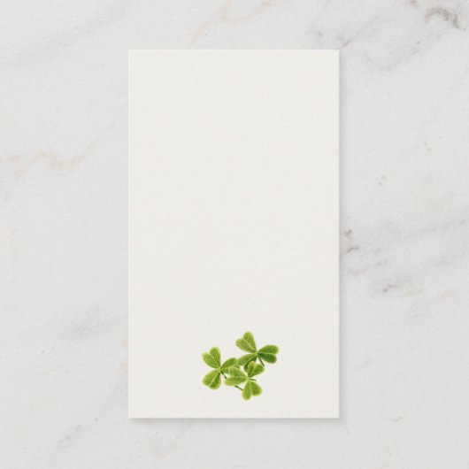 Cute Lucky Shamrock Display Shower Baby shower Informatiekaartje (Achterkant)