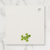 Cute Lucky Shamrock St Patrick's Day Baby shower Bedankjes Labels (Achterkant)