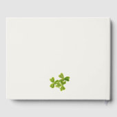 Cute Lucky Shamrock St Patrick's Day Baby shower Gastenboek (Achterkant)