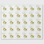 Cute Lucky Shamrock St Patrick's Day Kinderen Birt Cadeaupapier (Vlak)